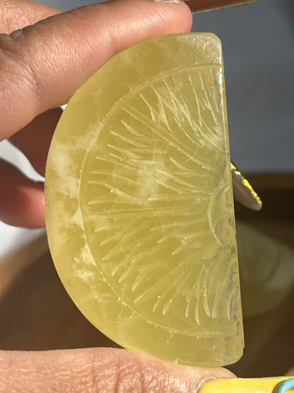 “Citrus Soleil” Lemon Calcite Lemon Slices
