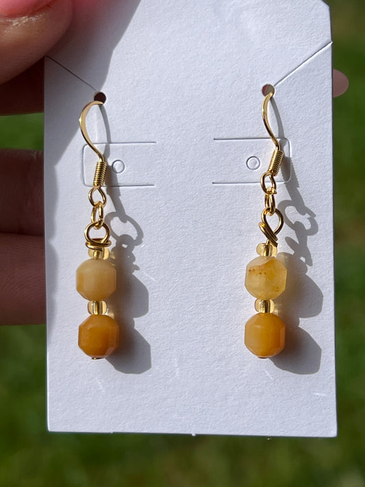 “Sunlit” Golden Healer Earrings