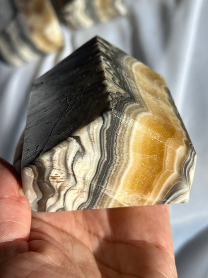 “Om Sweet Om” Onyx & Calcite House Set