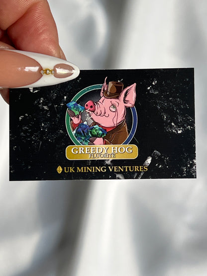 Greedy Hog Pocket UK Fluorite Cluster