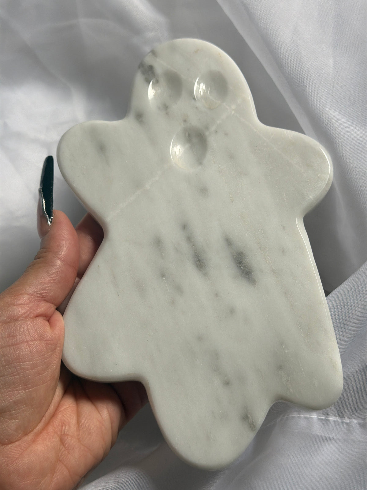 “Ghoulfriends” White Marble Ghost Slabs