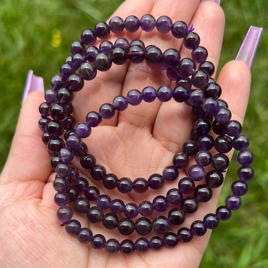 “Grape Jelly” Uruguayan Amethyst Bracelets