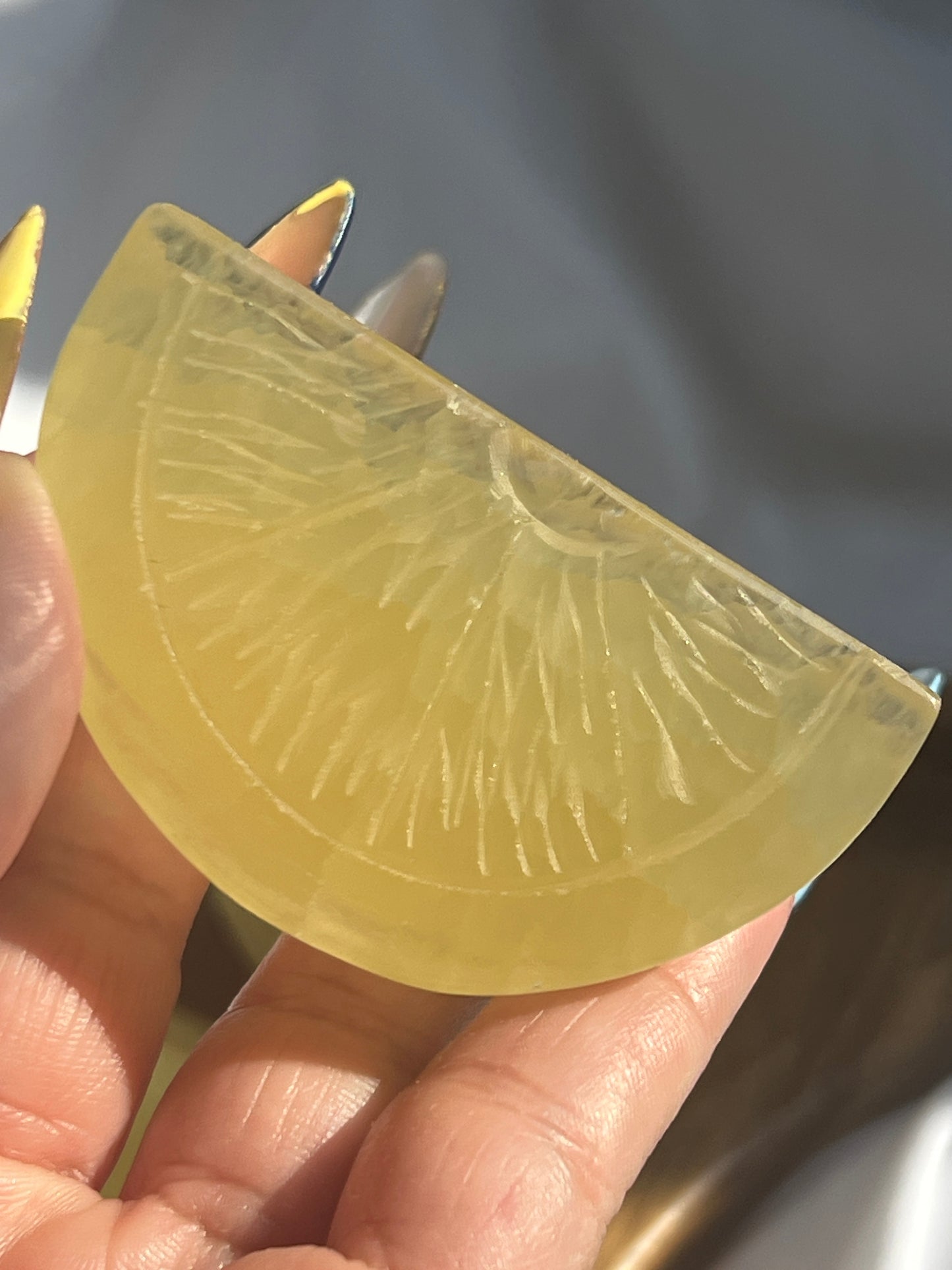 “Citrus Soleil” Lemon Calcite Lemon Slices