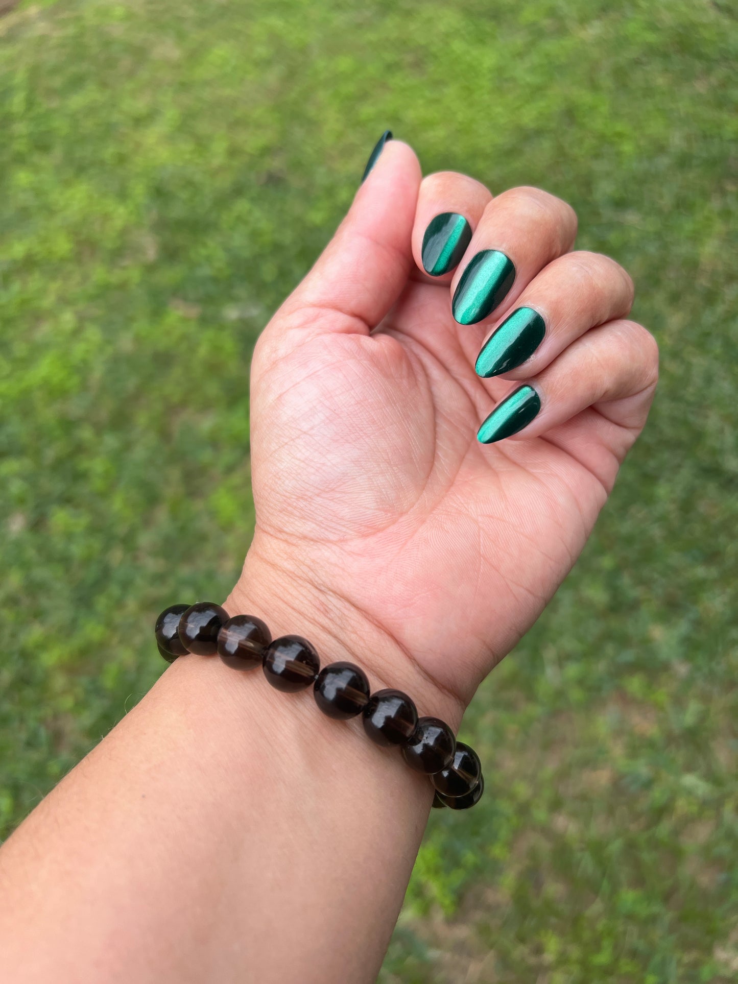 “Oak Barrel” Smoky Quartz Bracelet