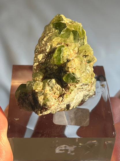 Large Peridot Clusters