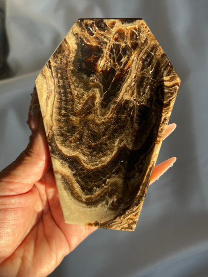 “Rest in Reese’s Pieces” Chocolate Calcite Coffin Dishes