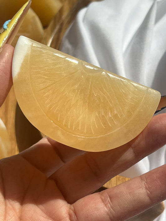 “Slice of Sunrise” Orange Calcite Orange Slices