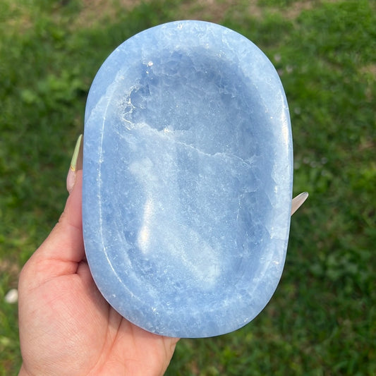 “Clear Skies” Blue Calcite Bowl