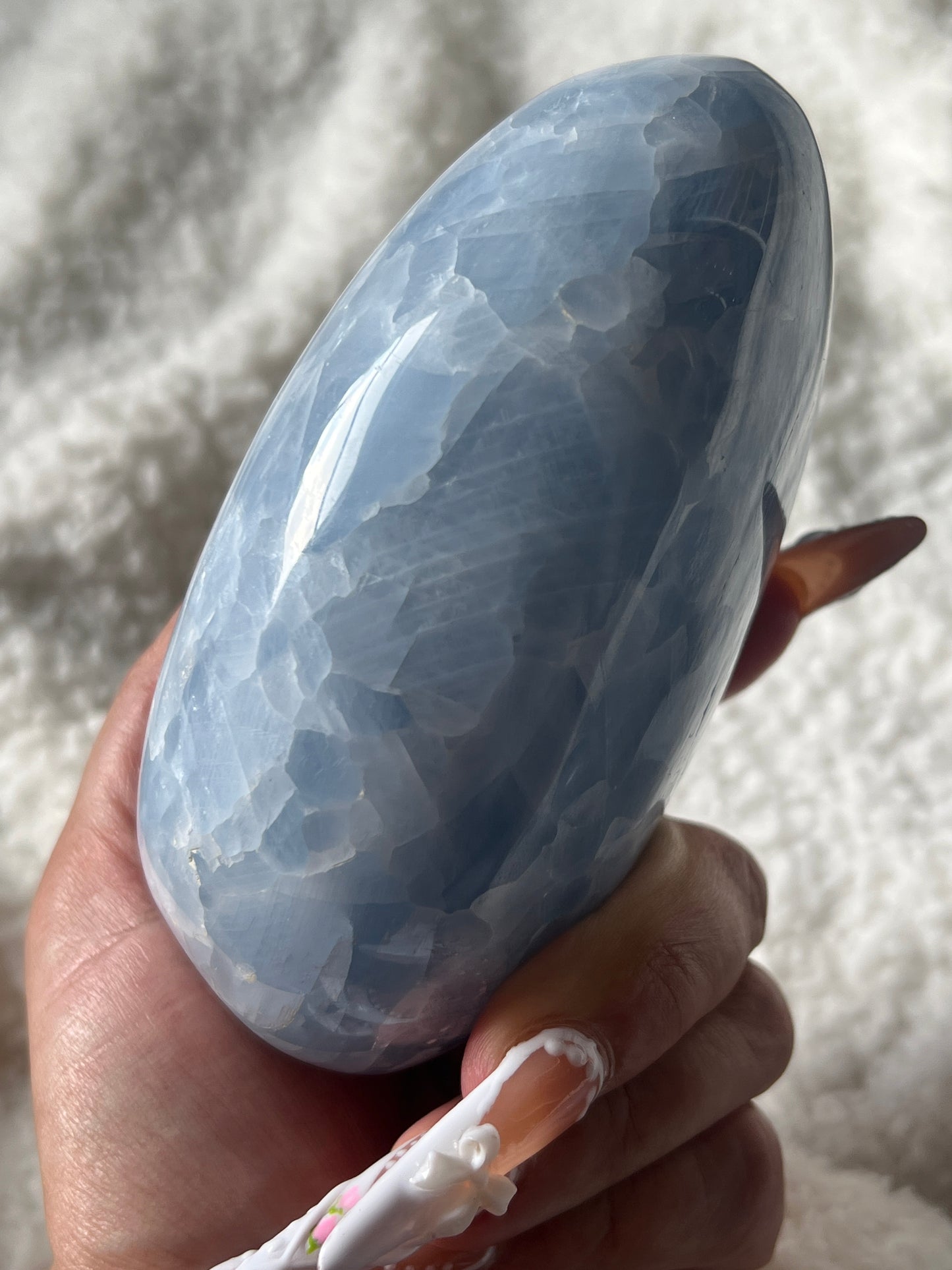 “Powder Blue” Blue Calcite Free Form
