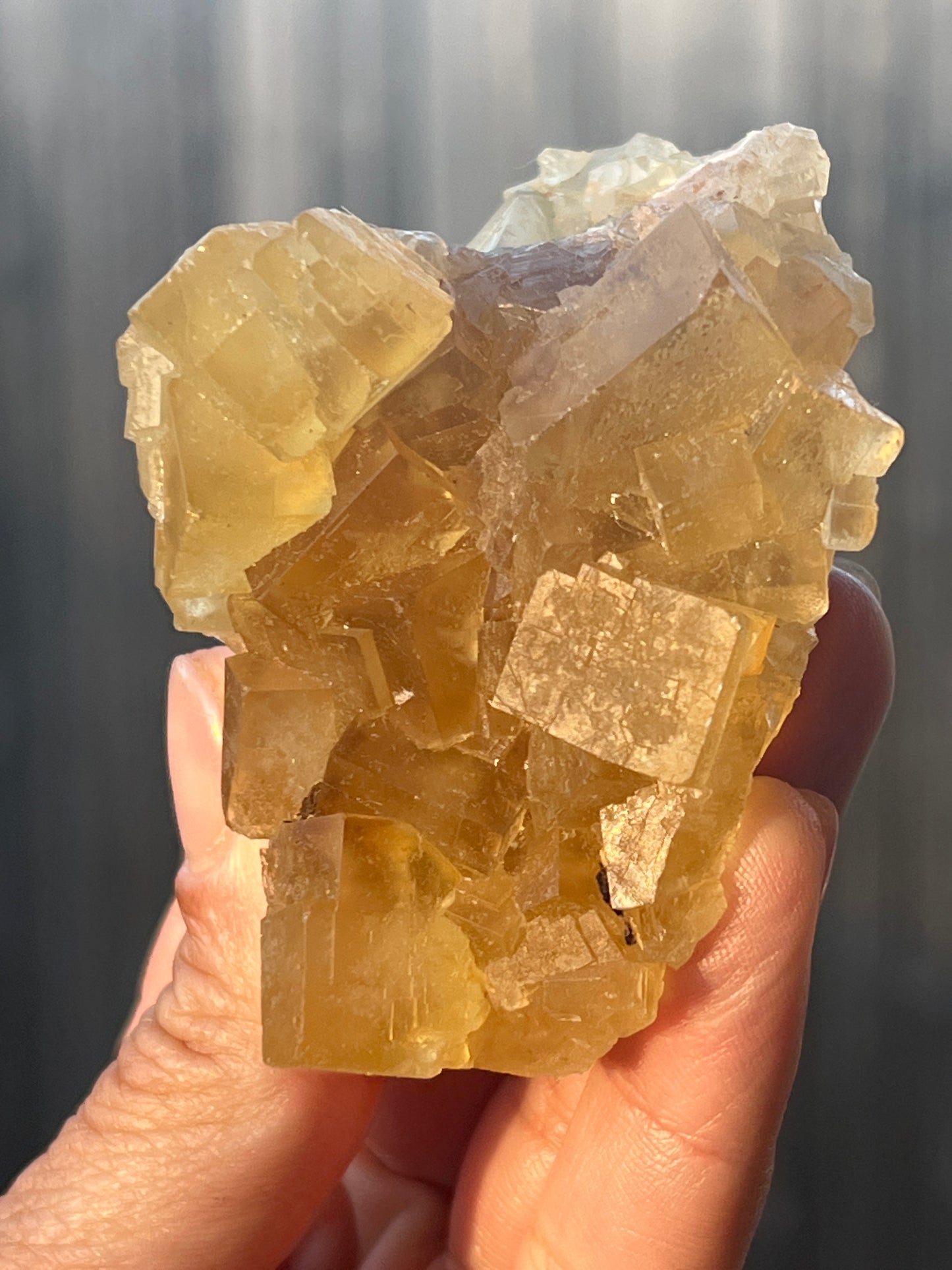 “Buttered Up” Yellow Moroccan Fluorite Clusters