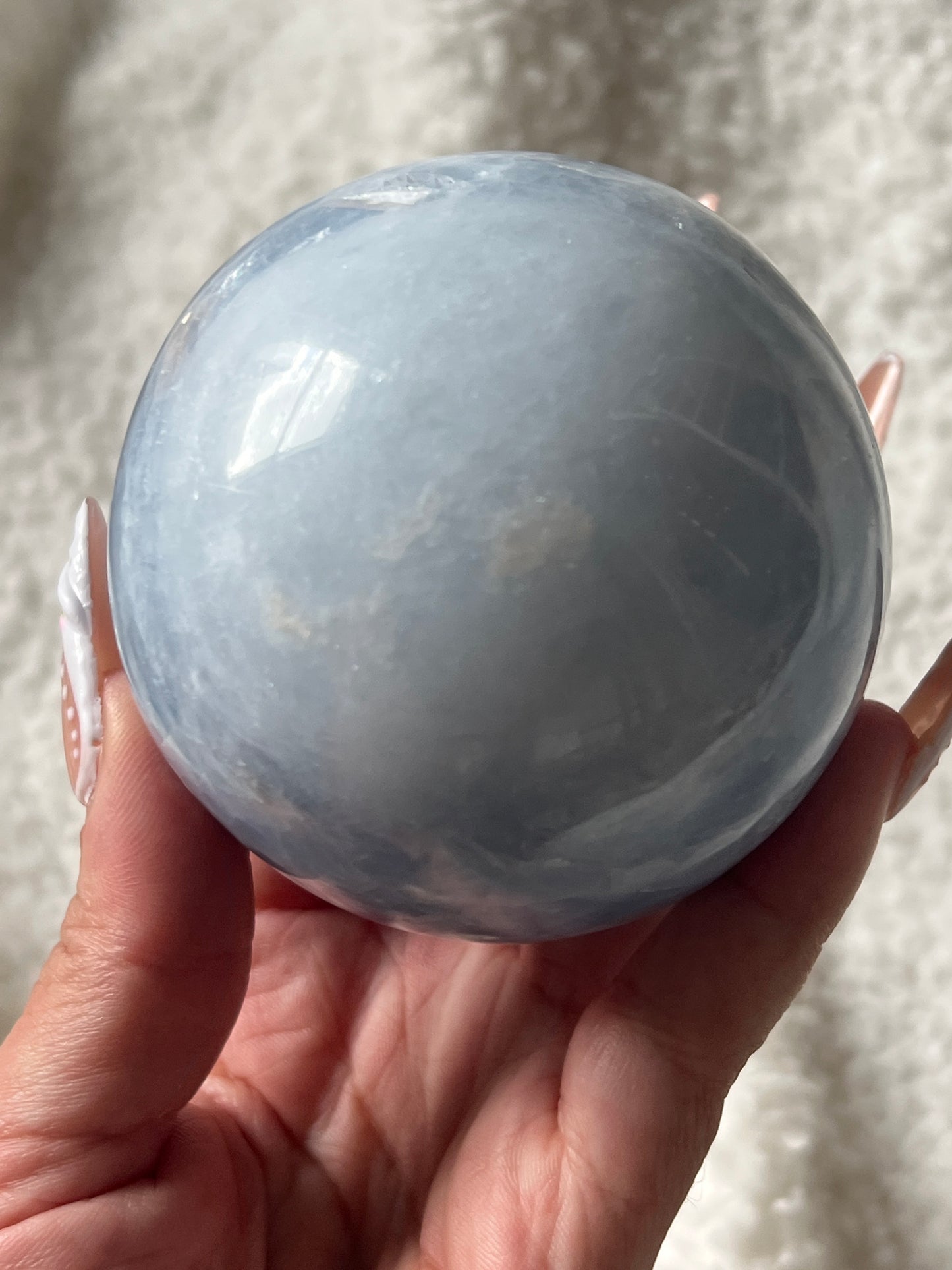 “Daphne” Blue Calcite Sphere