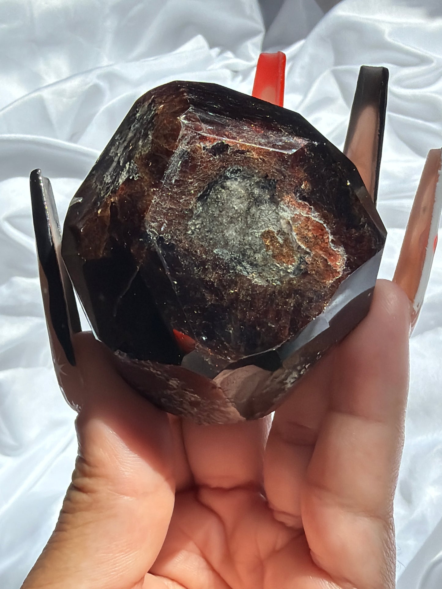 “Lifeblood” Faceted Garnet Free Forms