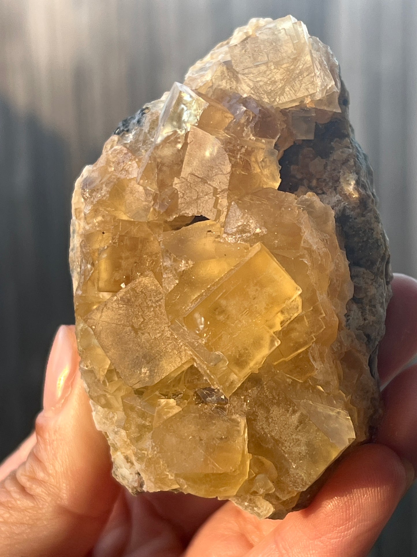 “Buttered Up” Yellow Moroccan Fluorite Clusters