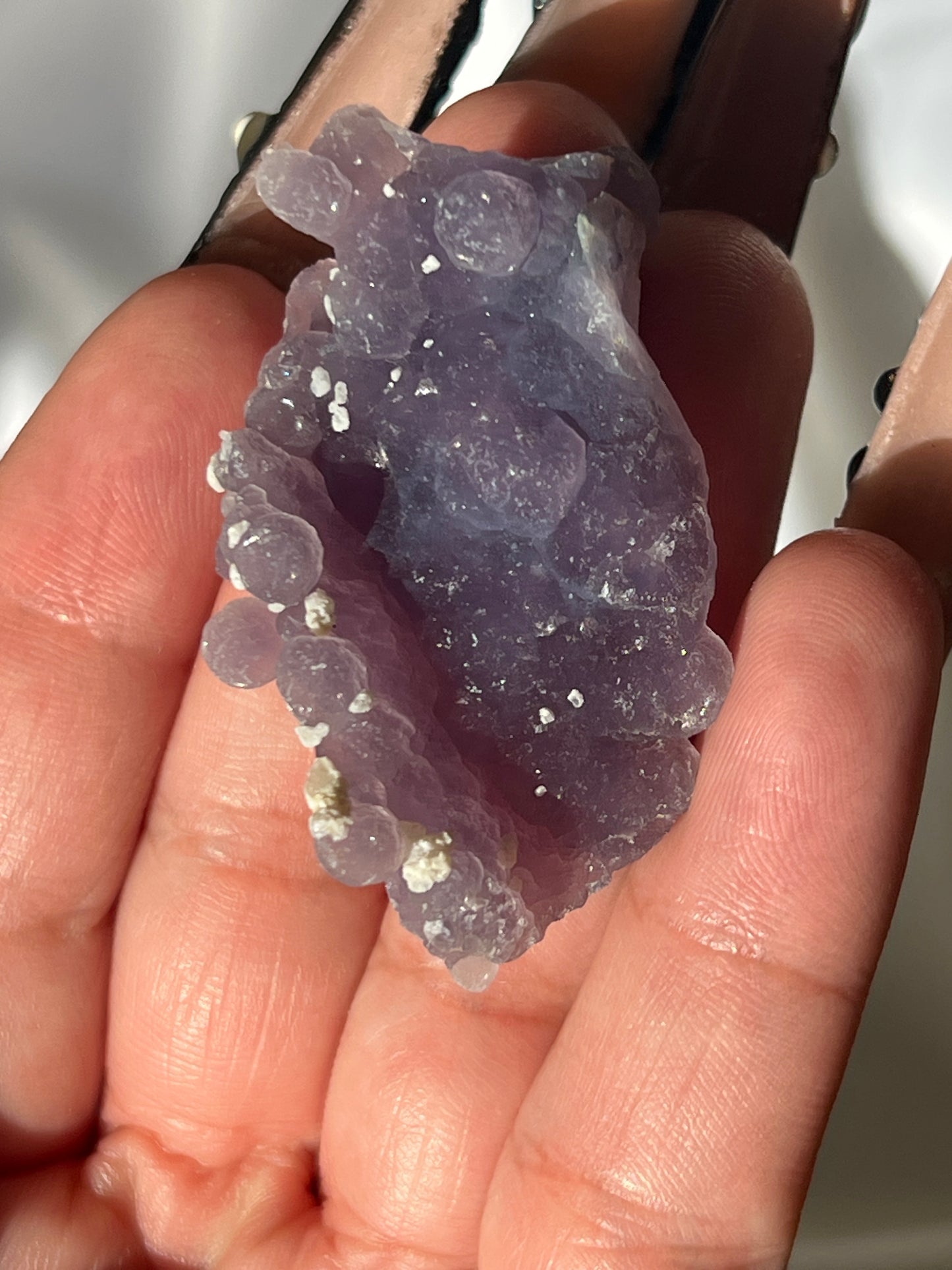 “Galactic Glitz” Grape Agate Clusters