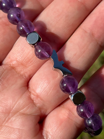 “Certified Battie” Amethyst Bracelet