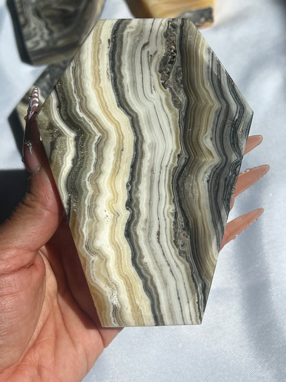 “Tomb” Onyx & Calcite Coffin Dishes