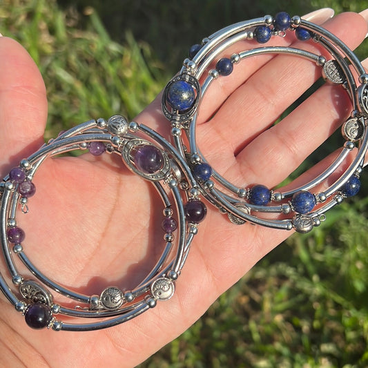 “Globe Trotter” Wrap Crystal Bracelets