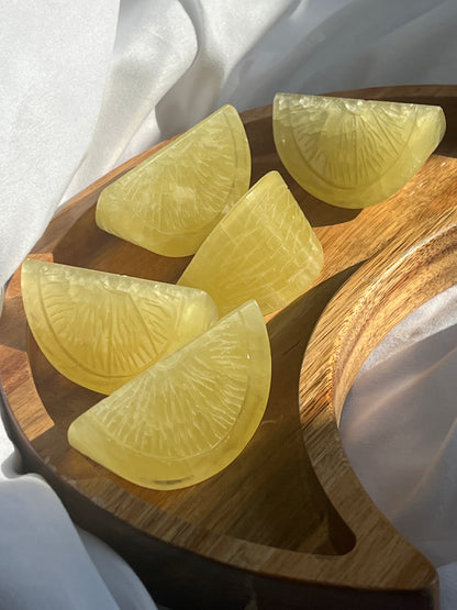 “Citrus Soleil” Lemon Calcite Lemon Slices