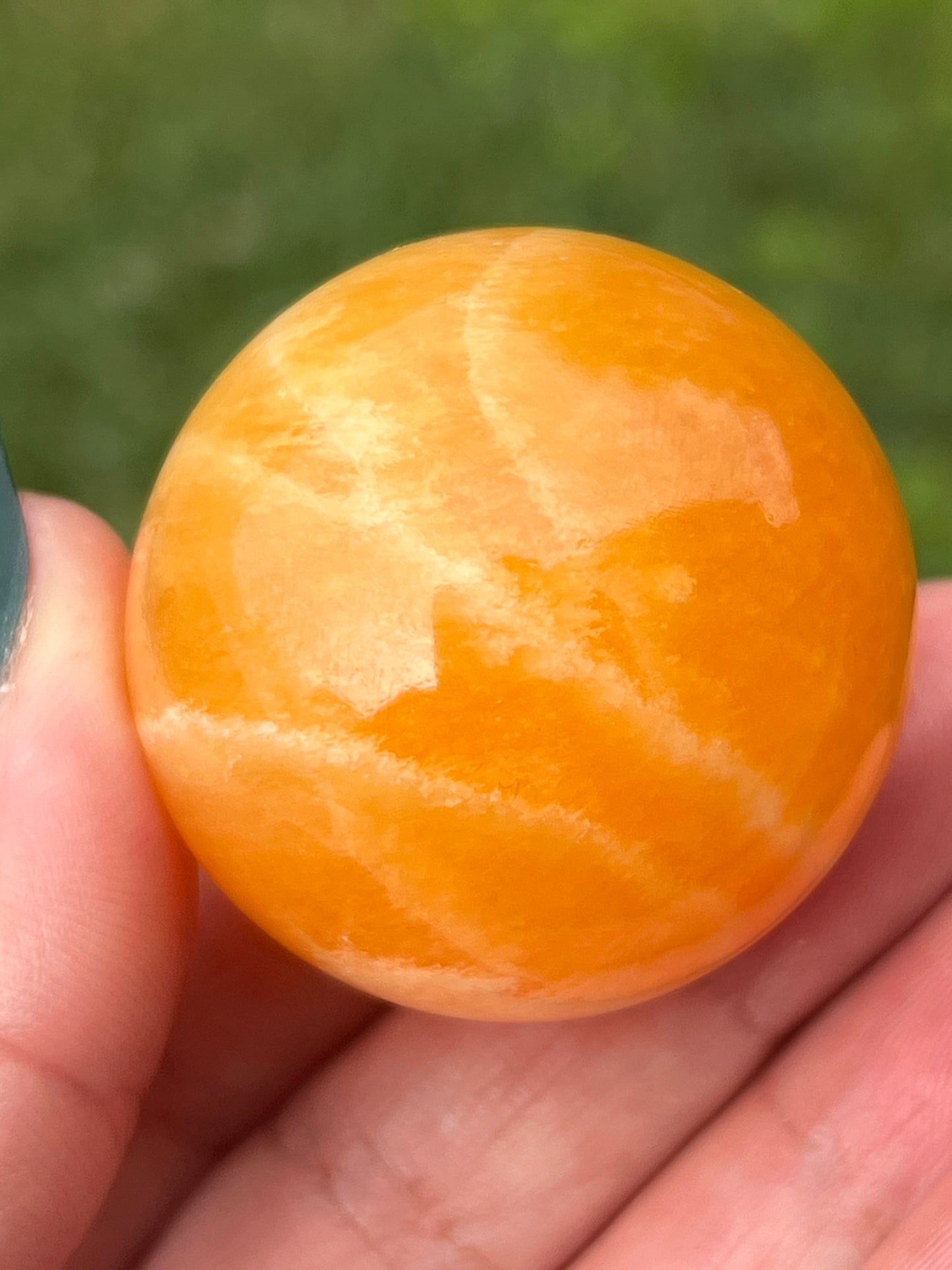 “Grecian Orange Grove” Orange Calcite Spheres