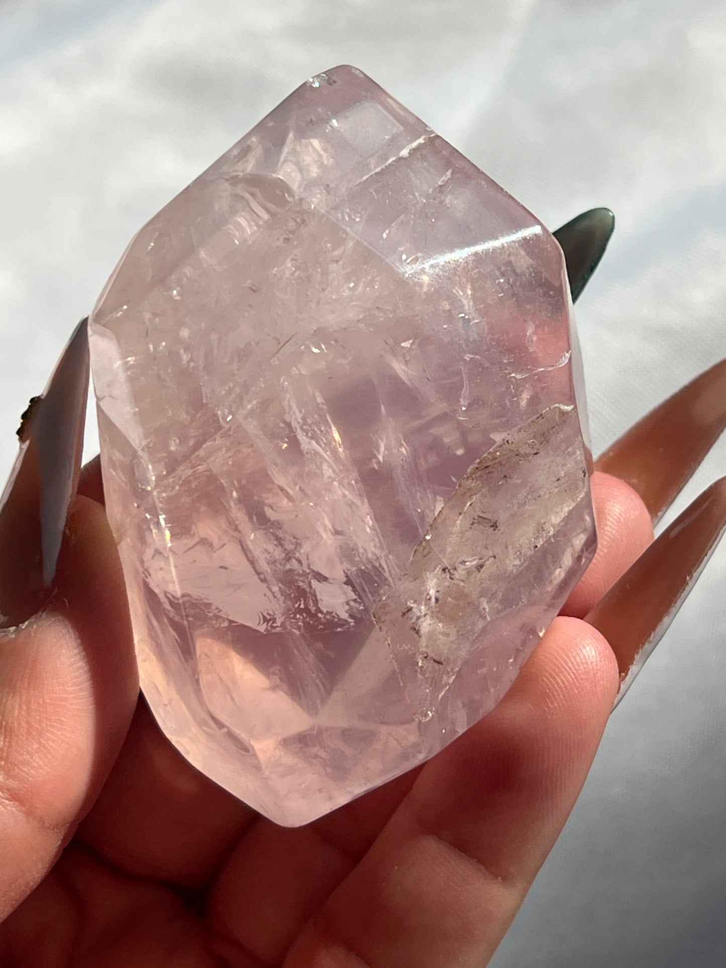 “Guava Juice” Rose Quartz Free Forms