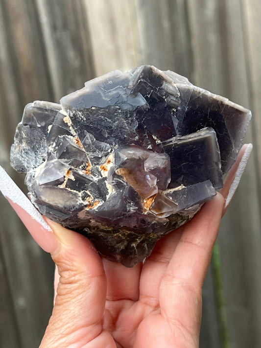 “Dark & Stormy” Balochistan Fluorite Cluster