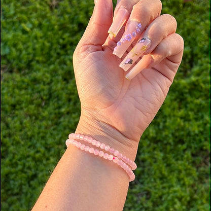 “Pink Lemonade” Rose Quartz Bracelets