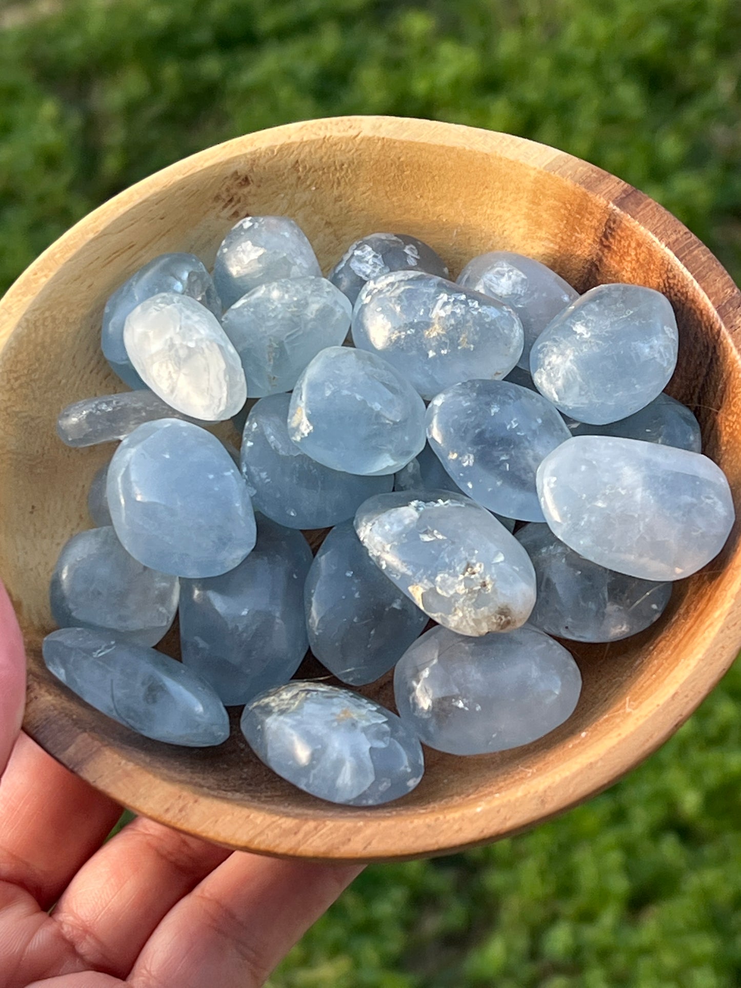 “Heavenly” Celestite Tumbles