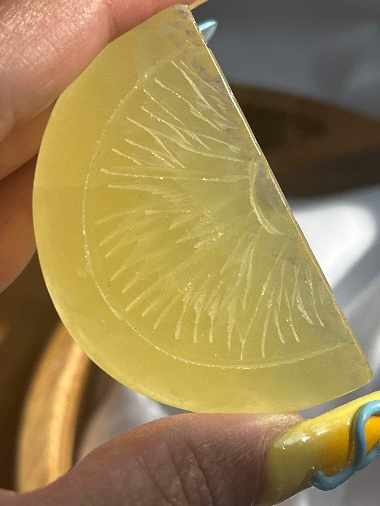 “Citrus Soleil” Lemon Calcite Lemon Slices
