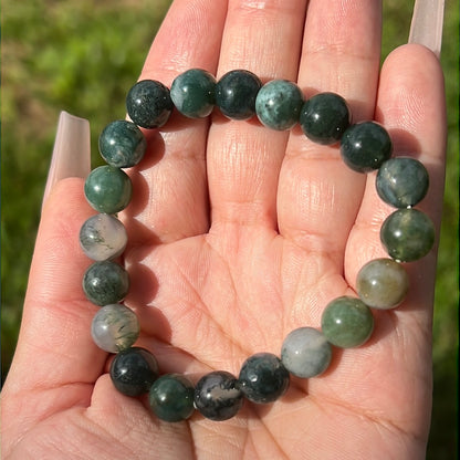 “Oakmoss” Moss Agate Bracelet