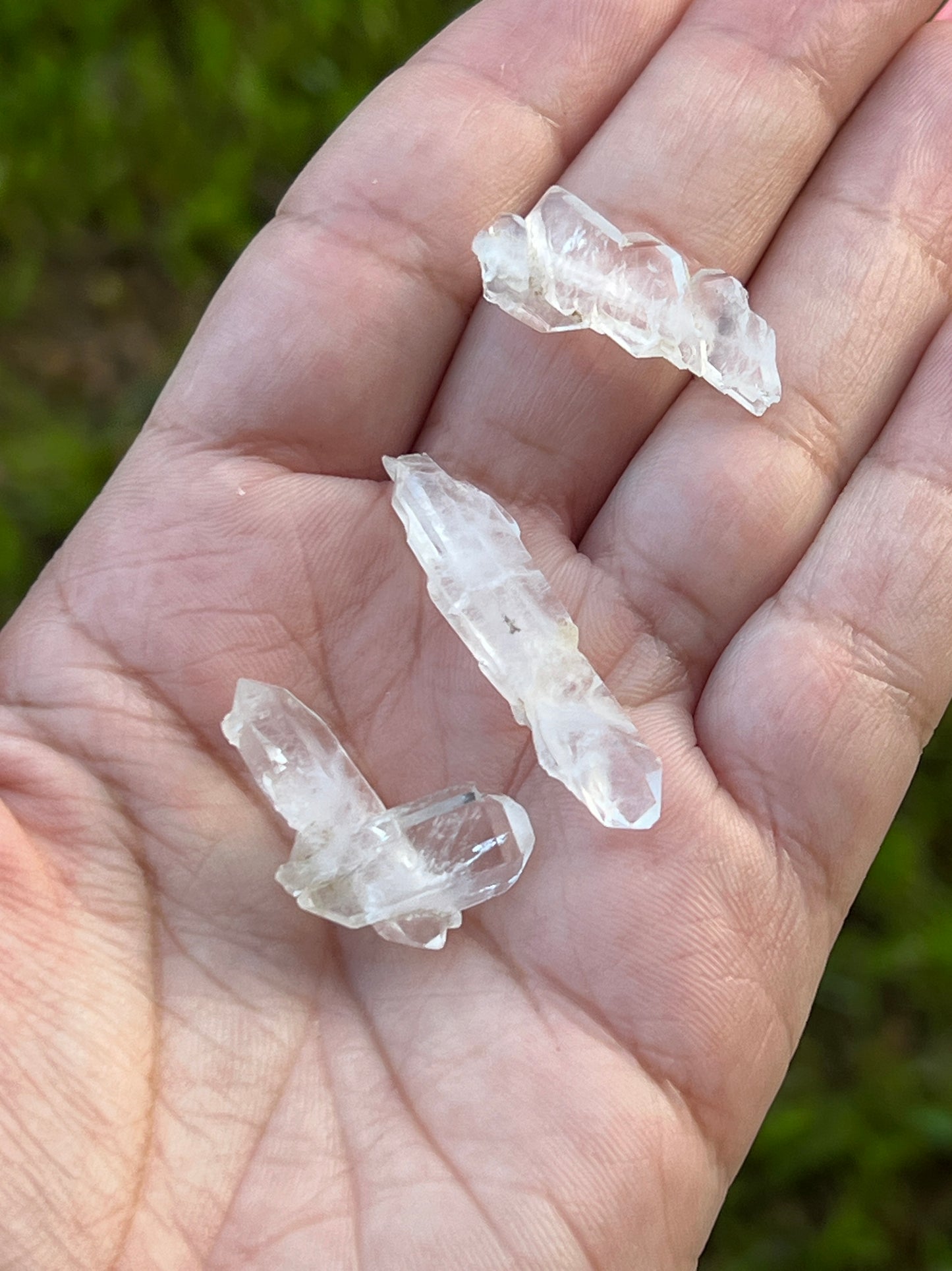 “Crystalline” Mini Faden Quartz Clusters