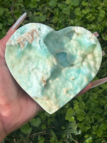 “Sea & Swoon” Blue Aragonite Hearts