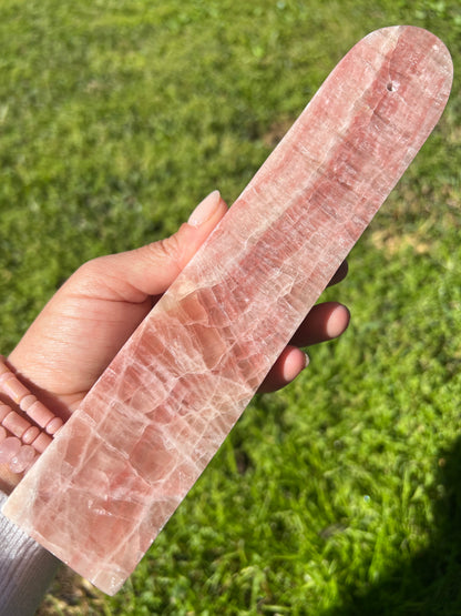 “Rose Oud” Rose Calcite Incense Holders