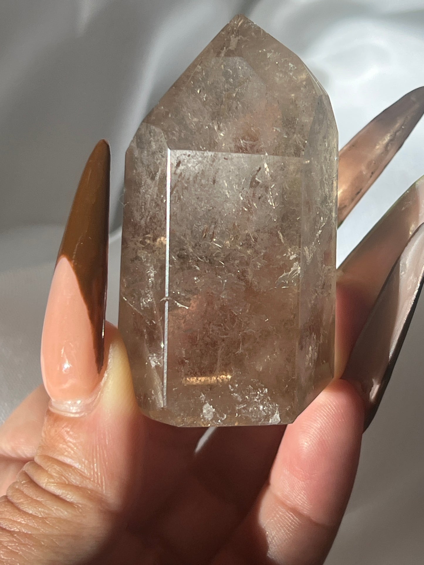 Small Champagne Smoky Quartz Towers