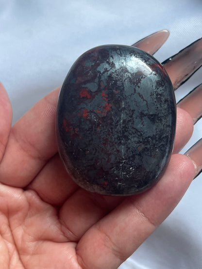 “Blood & Blade” Jaspilite Palm Stones