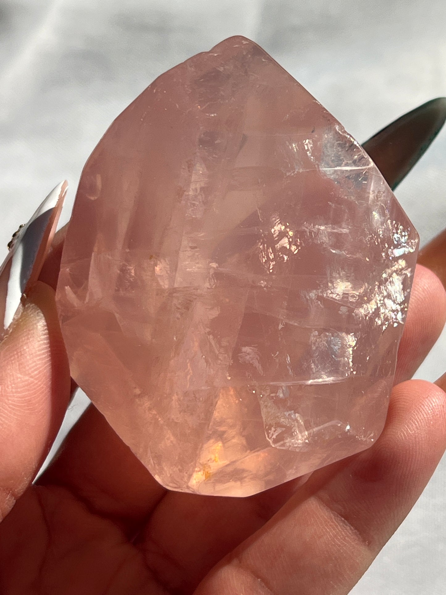 “Guava Juice” Rose Quartz Free Forms