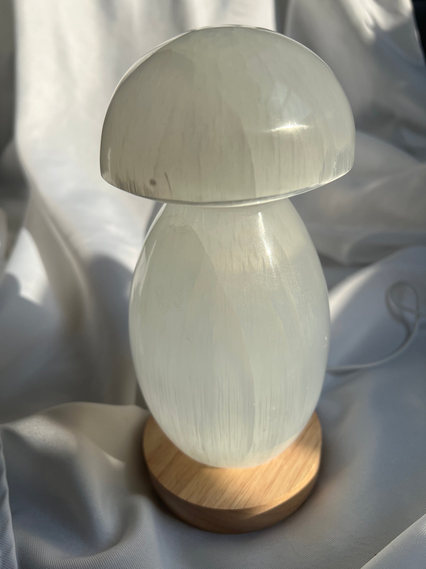 “Nature Cleanse” Satin Spar Mushroom