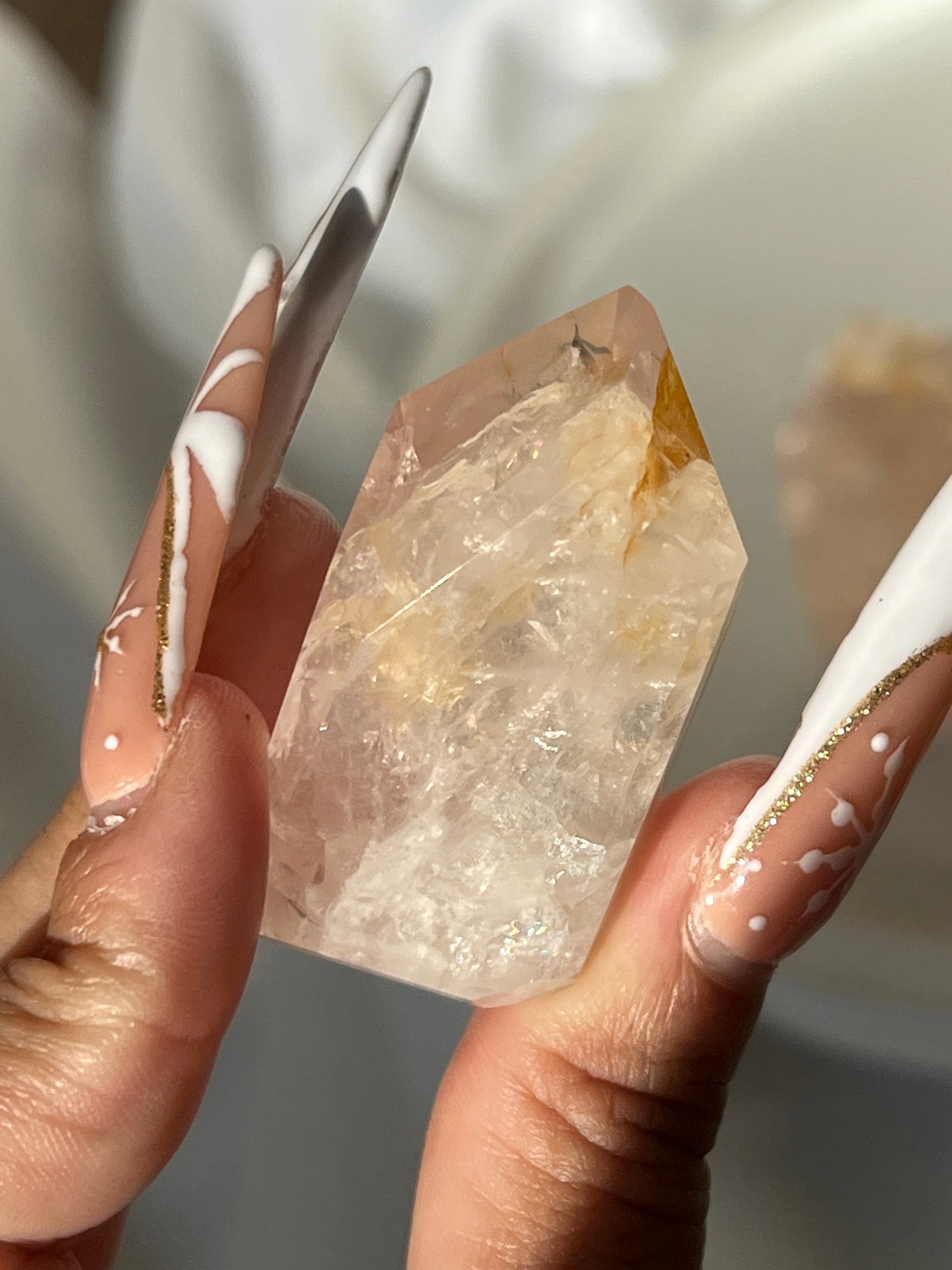 “Blushing Jelly” Super Clear Rose Healer Towers