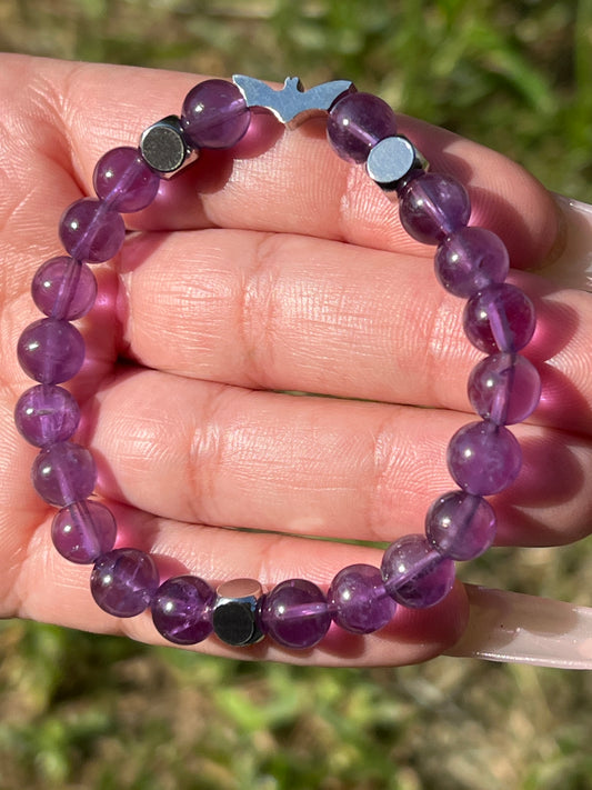 “Certified Battie” Amethyst Bracelet