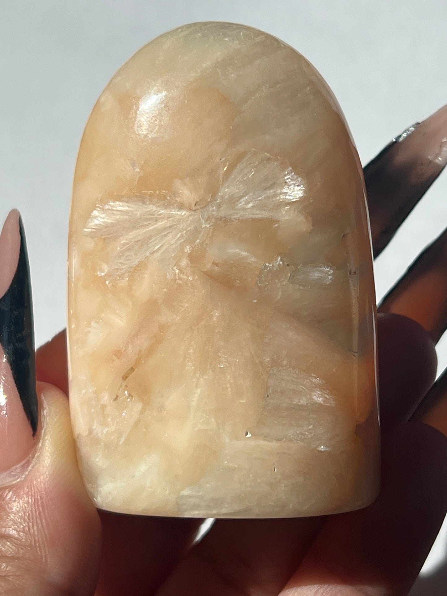 “Goblin’s Gravestone” Peach Stilbite Free Forms