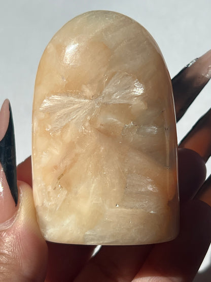 “Goblin’s Gravestone” Peach Stilbite Free Forms