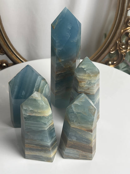 “Whispering Waves” Blue Onyx Towers
