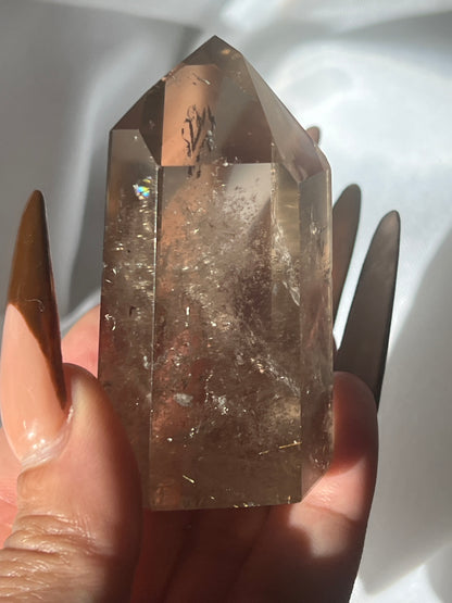 Small Champagne Smoky Quartz Towers