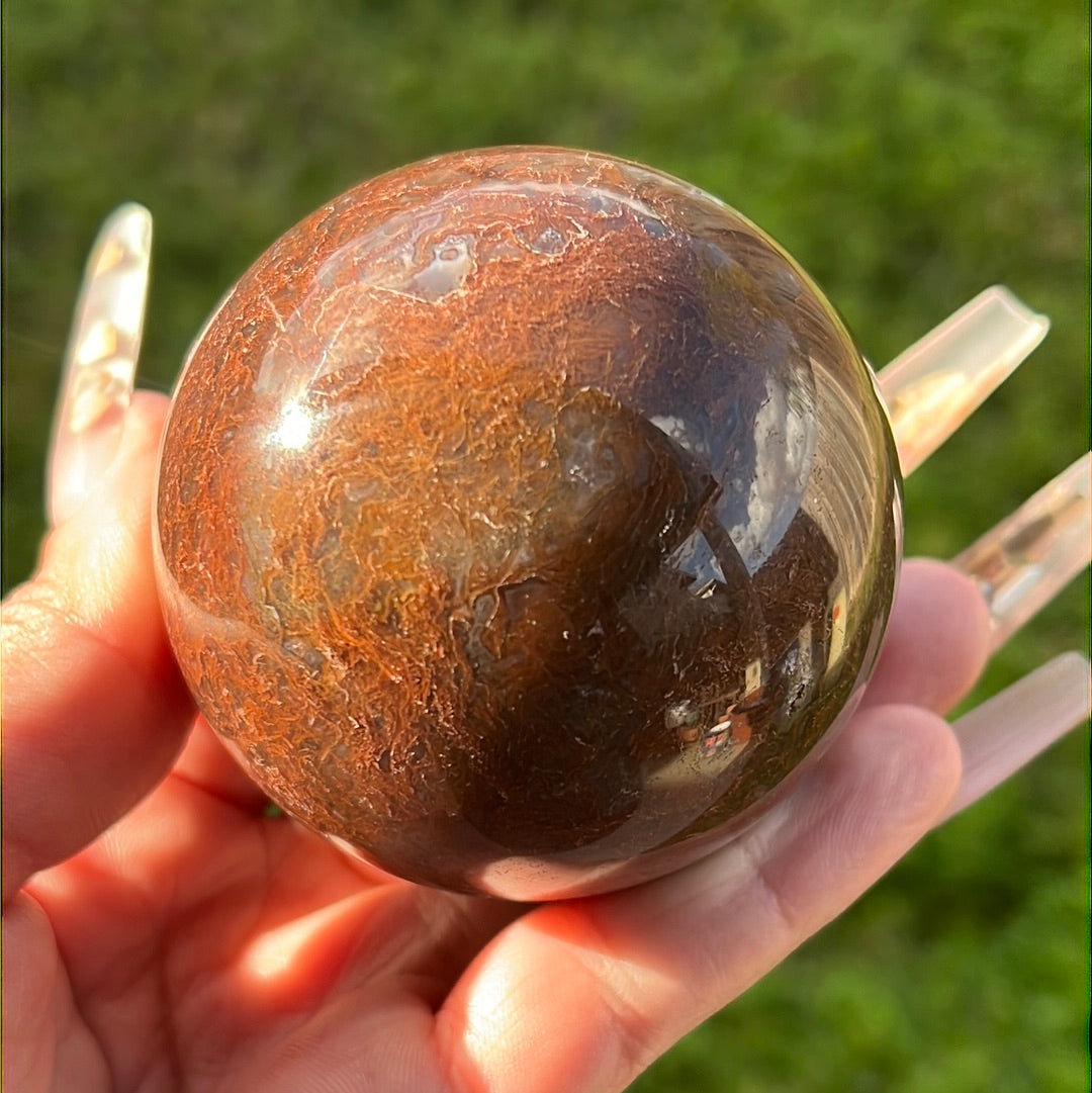 “Enchanting Autumn” Multicolor Jasper Spheres