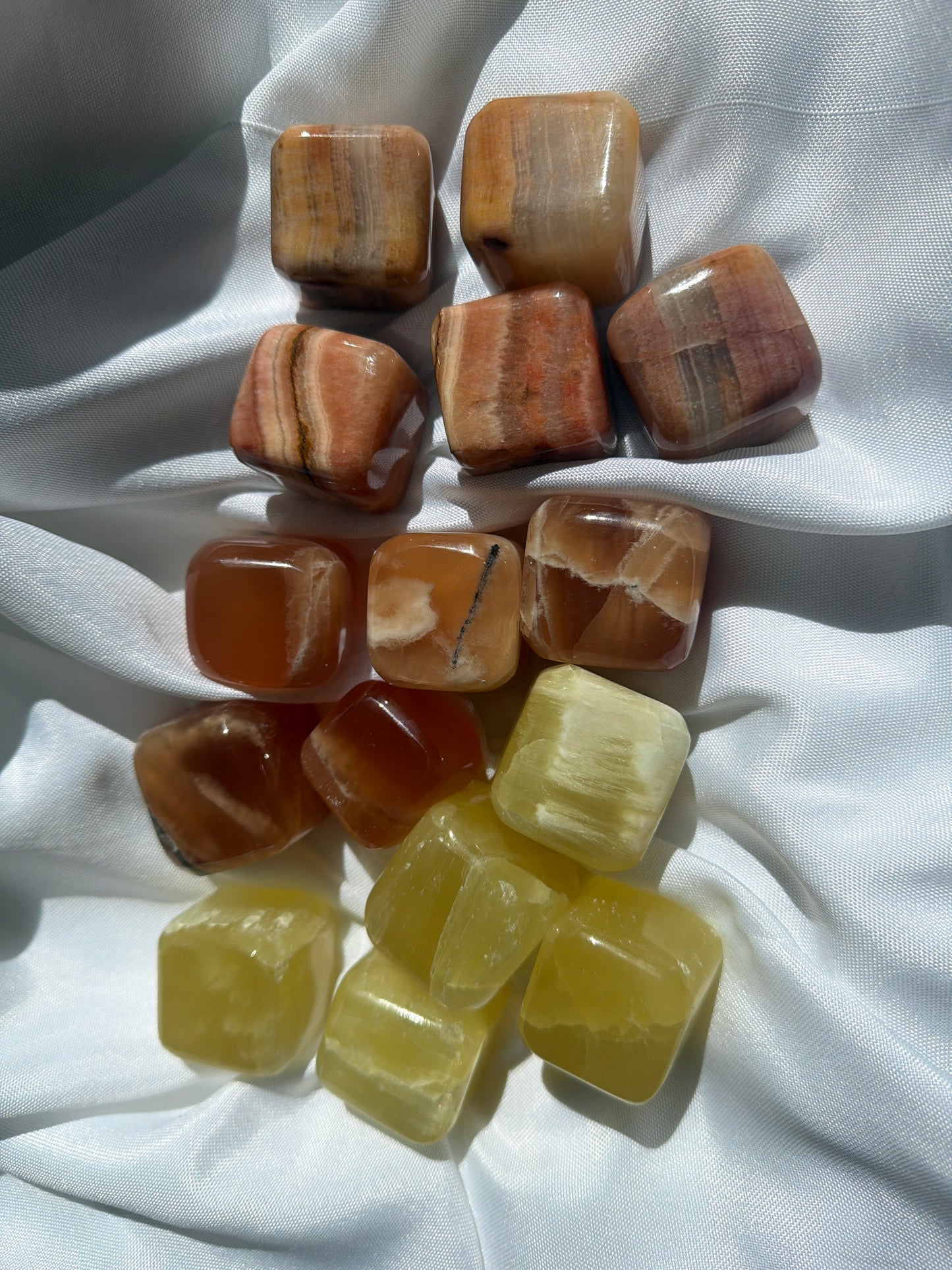 “Evening Glow” Calcite Cubes