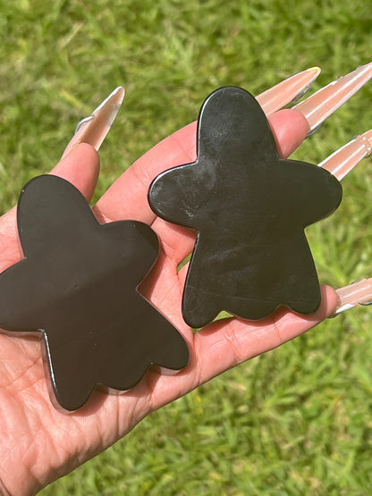 “Happy Haunting” Black Marble Ghosts