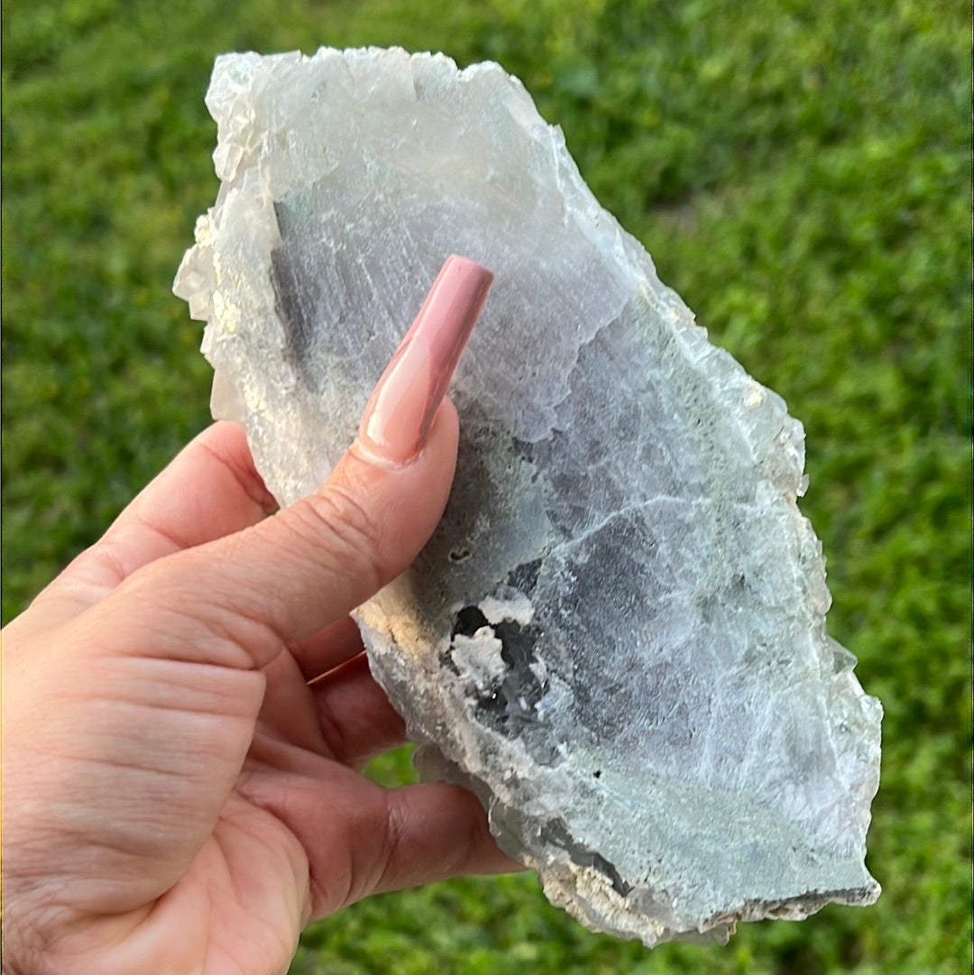 Lavender Gray Xianghualing Fluorite Cluster LGXF