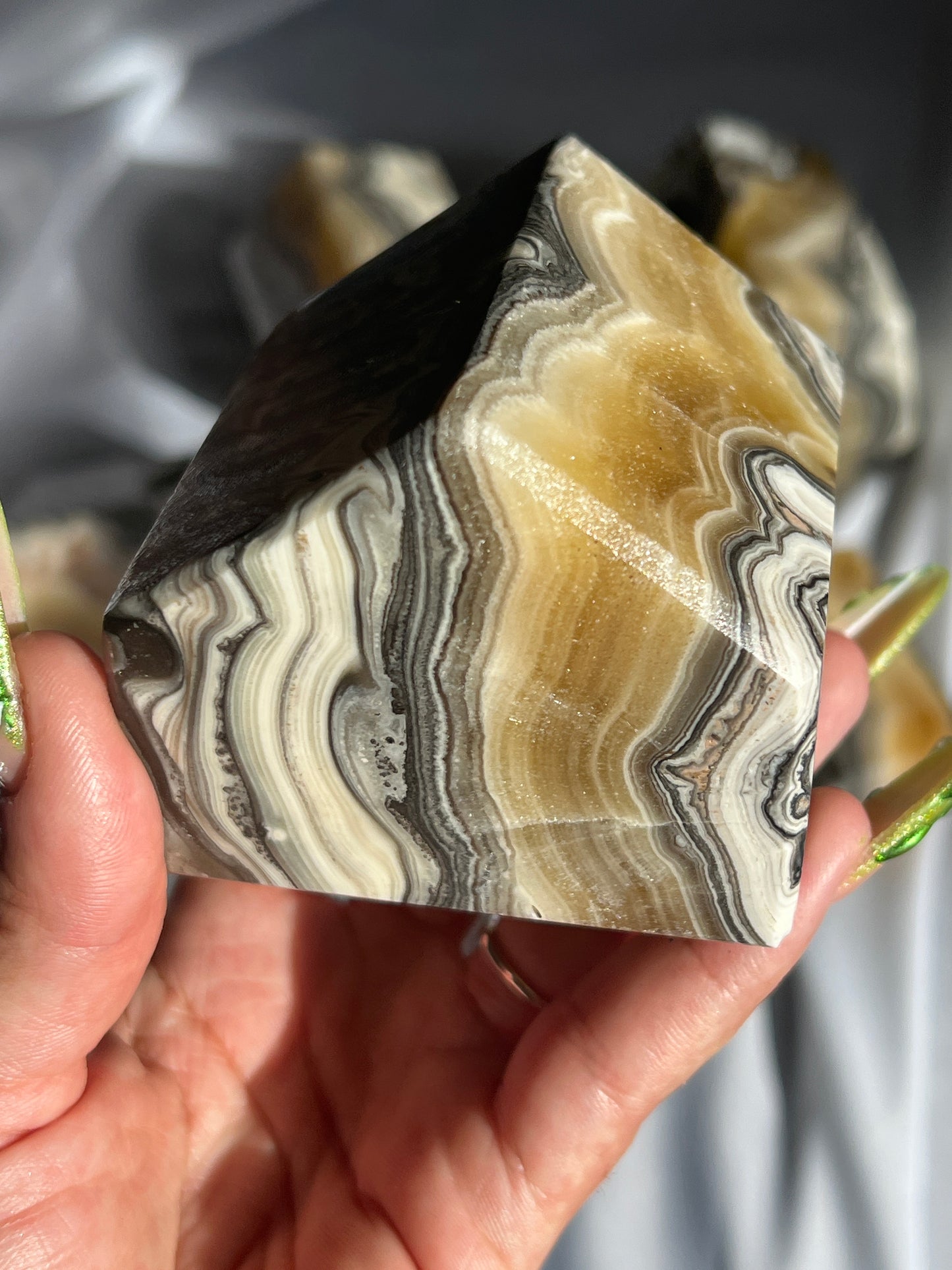 “Om Sweet Om” Onyx & Calcite House Set