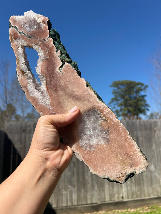 “Sugarcoated” Pink Amethyst Slab 2