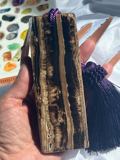 “Chocolat” Chocolate Calcite Bookmarks