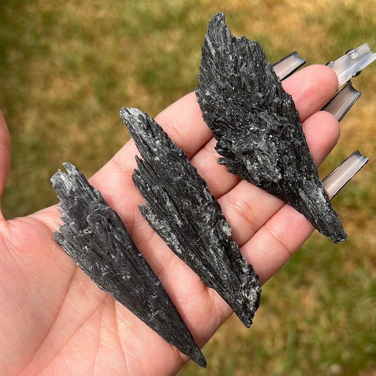 “Blade” Black Kyanite Fans